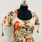 Rust Bird Cotton Kalamkari Dress (RT1145)