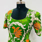 Verdant Bloom Cotton Kalamkari Dress (RT1146)