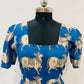 Royal Indigo Kalamkari Cotton Dress (RT1144)