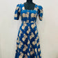 Royal Indigo Kalamkari Cotton Dress (RT1144)