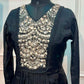 Midnight Royale Mull Chanderi Embroidered Anarkali Suit Set (RT1153)