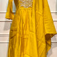 Golden Radiance Mull Chanderi Embroidered Anarkali Suit Set (RT1152)