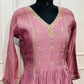 Dusty Rose Charm Premium Mull Chanderi A-Line Suit Set (RT1165)