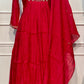 Rose Royale Premium Mull Chanderi A-Line 3 Piece Suit Set (RT1156)