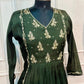 Verdant Grace Premium Mull Chanderi A-Line 3 Piece Suit Set (RT1159)