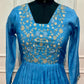 Blue Horizon Premium Mull Chanderi A-Line 3 Piece Suit Set (RT1158)