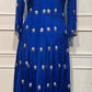 Royal Blue Embroidered Chinon Anarkali Suit Set (RT1168)