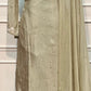 Dusty Beige Chinon Embroidered Sharara Set (RT1171)