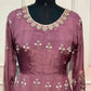 Mauve Royale Premium Chinon Embroidered Anarkali Set (RT1174)