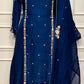 Midnight Blue Radiance Premium HO A-Line Suit Set (RT1177)