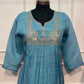 Blue Breeze Premium Mull Chanderi A-Line Suit Set (RT1184)