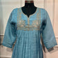 Blue Breeze Premium Mull Chanderi A-Line Suit Set (RT1184)