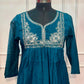 Teal Grace Premium Mull Chanderi A-Line Suit Set (RT1185)