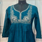 Teal Grace Premium Mull Chanderi A-Line Suit Set (RT1185)