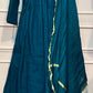 Teal Grace Premium Mull Chanderi A-Line Suit Set (RT1185)