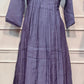 Lavender Haze Premium Mull Chanderi A-Line Suit Set (RT1186)