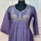 Lavender Haze Premium Mull Chanderi A-Line Suit Set (RT1186)