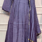 Lavender Haze Premium Mull Chanderi A-Line Suit Set (RT1186)