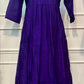 Imperial Violet Premium Mull Chanderi A-Line Suit Set (RT1187)