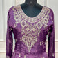 Plum Royale Premium Chinon Embroidered Anarkali Suit Set (RT1192)