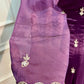 Plum Royale Premium Chinon Embroidered Anarkali Suit Set (RT1192)
