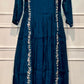 Ocean Crest Premium Mull Chanderi Embroidered Suit Set (RT1194)