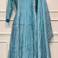 Misty Horizon Premium Mull Chanderi Embroidered Suit Set (RT1196)