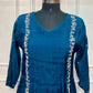 Ocean Crest Premium Mull Chanderi Embroidered Suit Set (RT1194)