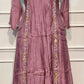 Blush Harmony Premium Mull Chanderi Embroidered Suit Set (RT1195)