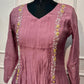 Blush Harmony Premium Mull Chanderi Embroidered Suit Set (RT1195)