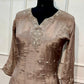 Sandstone Glow Premium Chinon Anarkali Suit Set (RT1199)