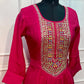 Fuchsia Royale Premium Mull Chanderi Embellished A-Line Suit Set (RT1205)