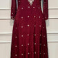 Ruby Vine Chinon Embroidered Anarkali Set (RT1209)