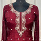 Ruby Vine Chinon Embroidered Anarkali Set (RT1209)