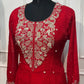 Crimson Grace Premium Chinon Anarkali Suit Set (RT1210)