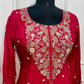 Radiant Fuchsia Premium Chinon Anarkali Suit Set (RT1211)