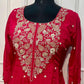 Radiant Fuchsia Premium Chinon Anarkali Suit Set (RT1211)
