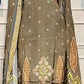 Olive Heritage Butter Crepe Cape Suit Set (RT1213)