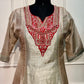 Rose Gold Dual-Tone Metallic Shimmer A-Line Suit Set (RT1217)
