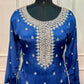 Royal Sapphire Premium Chinon Sharara Suit Set (RT1218)