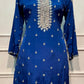 Royal Sapphire Premium Chinon Sharara Suit Set (RT1218)