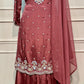 Vintage Wine Premium Chinon Sharara Suit Set (RT1219)