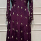 Plum Majesty Chinon Embroidered Anarkali Suit Set (RT1221)
