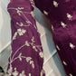 Plum Majesty Chinon Embroidered Anarkali Suit Set (RT1221)