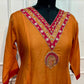 Saffron Royale Banaras Mull Chanderi Embroidered 3 Piece Suit Set (RT1229)