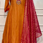 Saffron Royale Banaras Mull Chanderi Embroidered 3 Piece Suit Set (RT1229)
