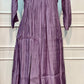 Lavender Grace Mull Chanderi Embroidered 3 Piece Suit Set (RT1225)