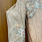 Champagne Glow Chinon Embroidered Anarkali Suit Set (RT1231)