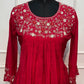 Ruby Royale Mull Chanderi Embroidered Anarkali Suit Set (RT1234)