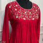 Ruby Royale Mull Chanderi Embroidered Anarkali Suit Set (RT1234)